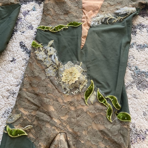 Custom One Piece Forest/Nature Acro Dance Costume - Picture 5 of 7